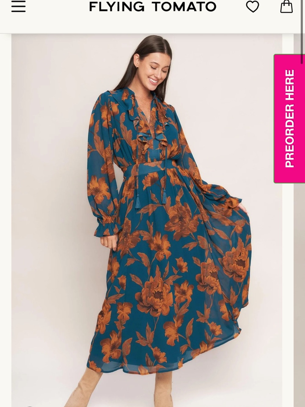 BURNISHED BOTANICA WOVEN MIDI DRESS
